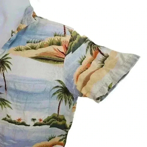 Vintage Hawaiian shirt OP Ocean Pacific Aloha Tropical Print 70s Tags Medium - Picture 3 of 12